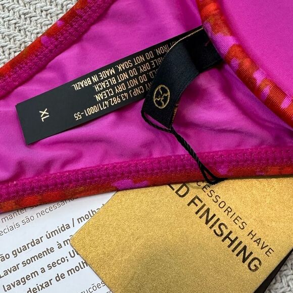 VIX Swim Bikini Top Size XL NWT Underwire Pink Red - Picture 6 of 9